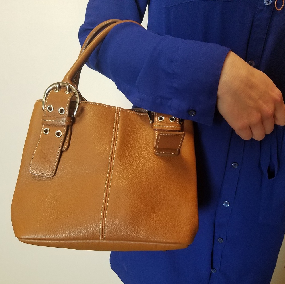 Tignanello Women's Brown Handbag Leather Purse